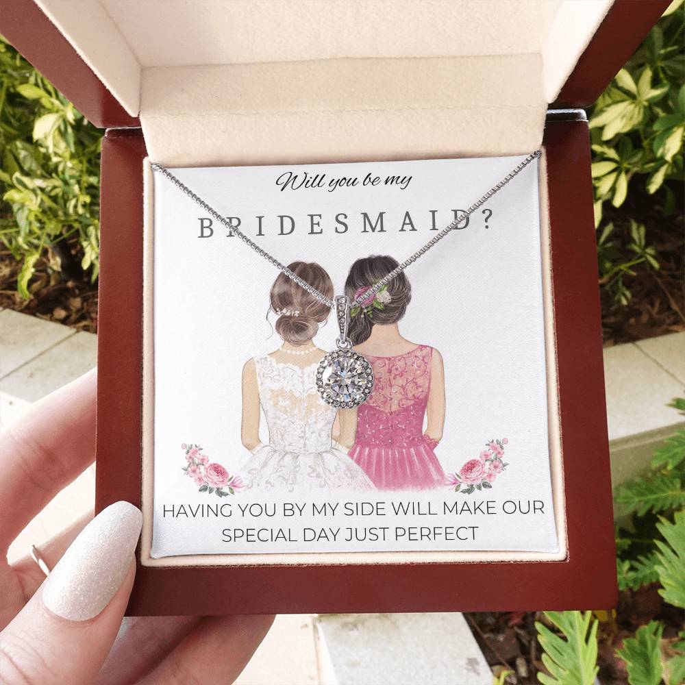 Will You be my Bridesmaid? Eternal Hope Necklace Gift