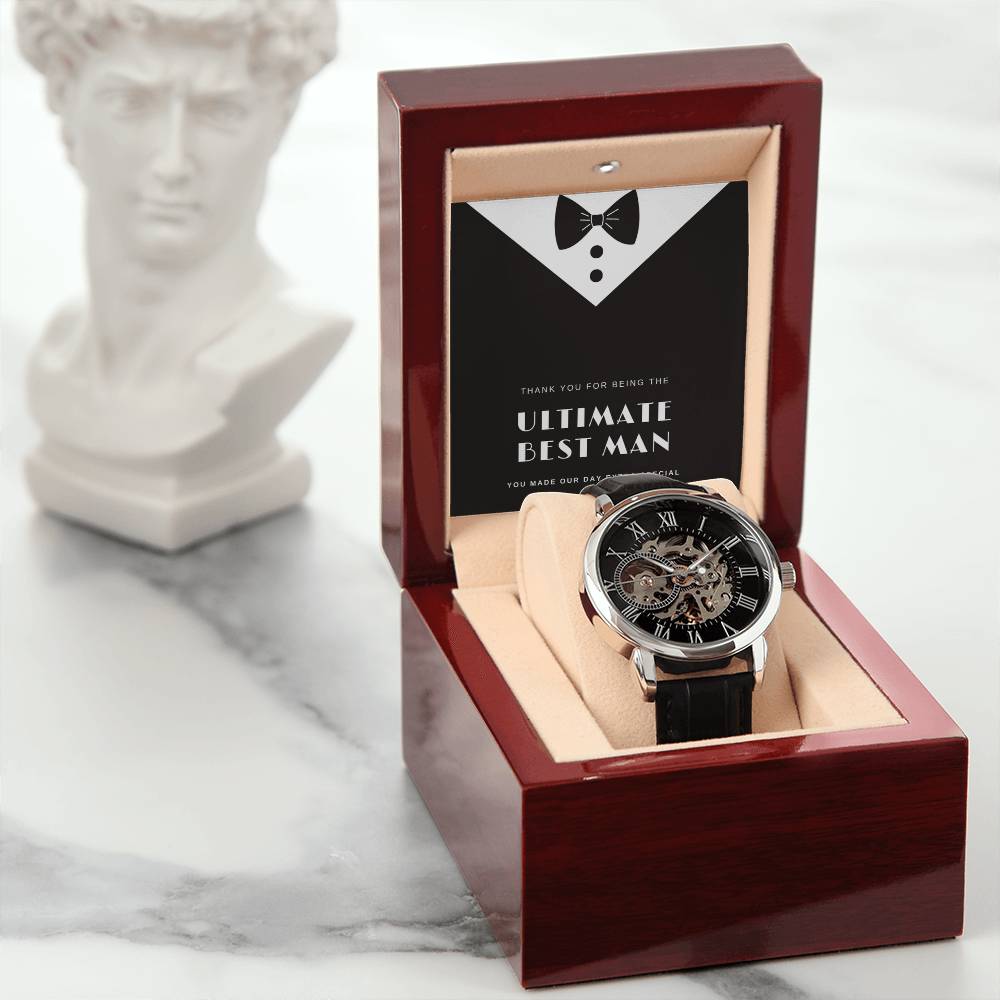 Ultimate Best Man Openwork Watch Gift