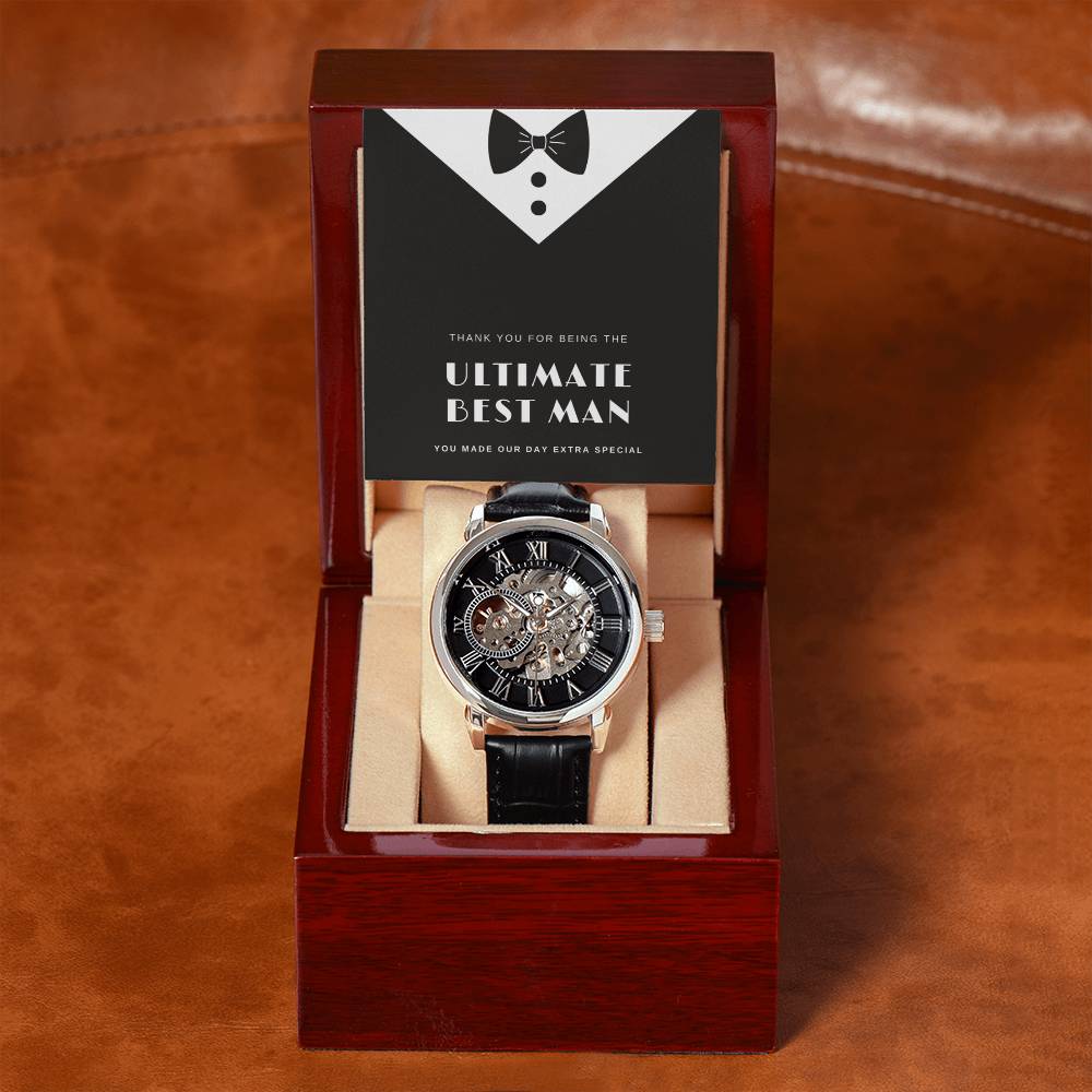 Ultimate Best Man Openwork Watch Gift