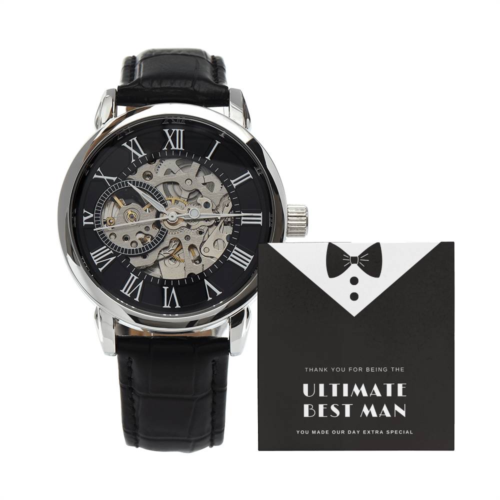 Ultimate Best Man Openwork Watch Gift