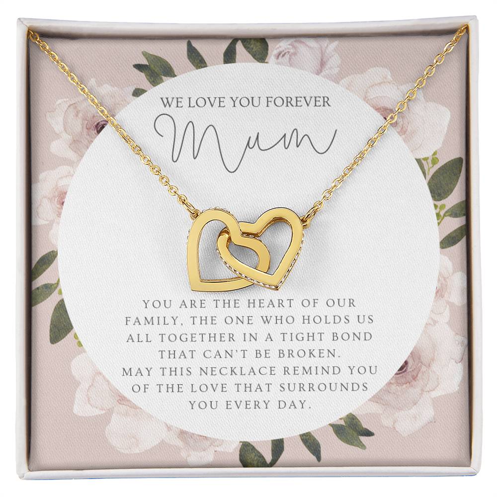 Mum Interlocking Hearts Necklace