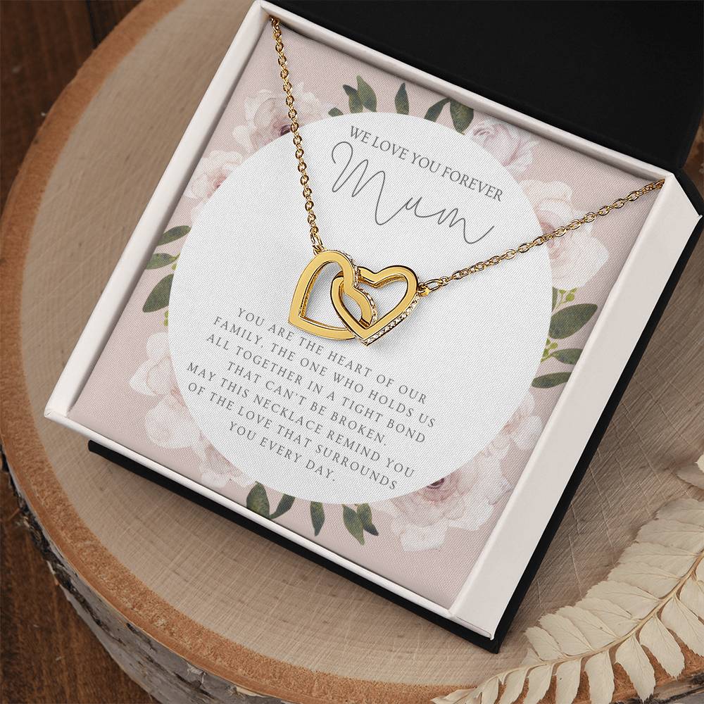 Mum Interlocking Hearts Necklace