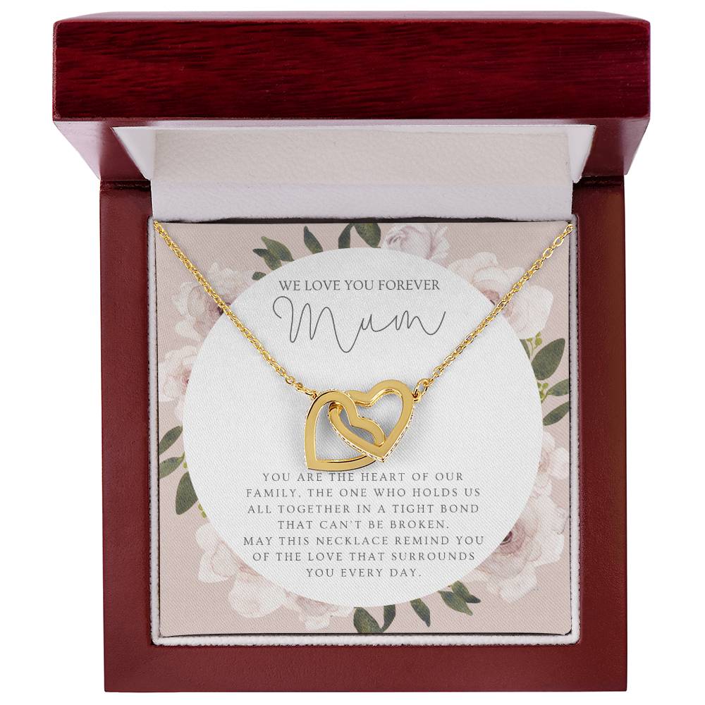 Mum Interlocking Hearts Necklace