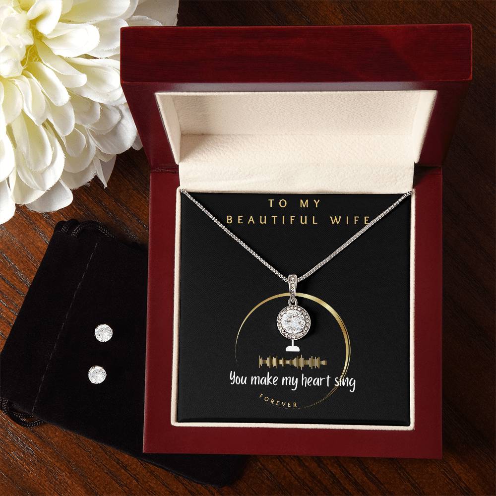 My Wife Eternal Hope Necklace & Earrings Set