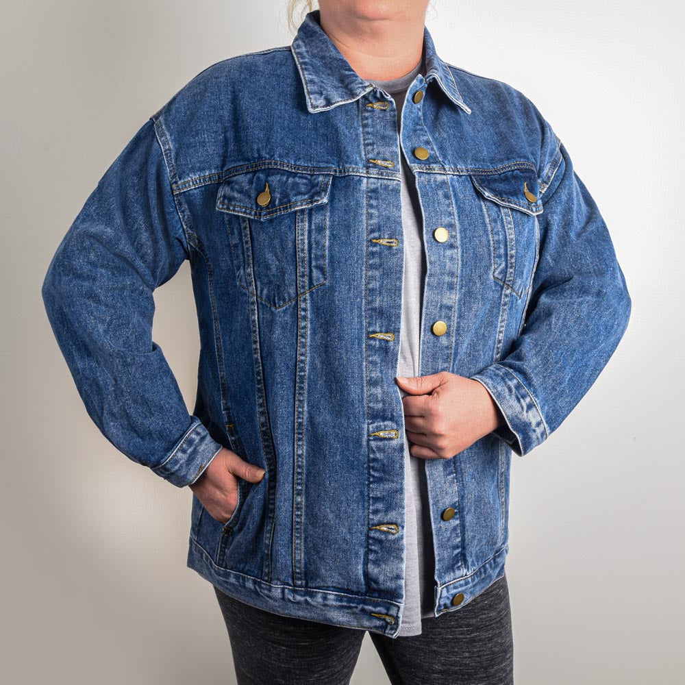 Merci Mais Non Women's Oversized Denim Jacket